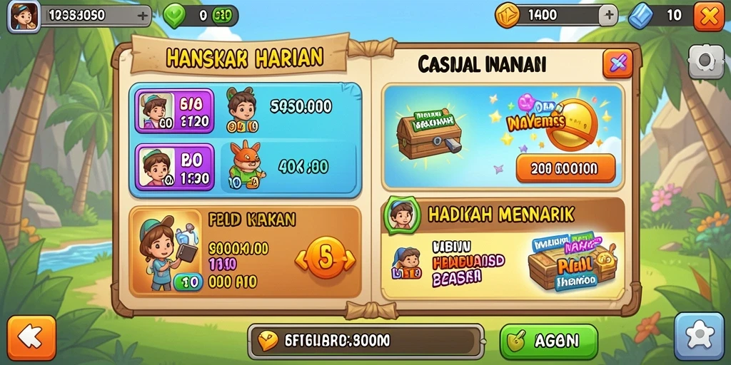 Tampilan antarmuka AGENHOKI yang menarik dan modern.
