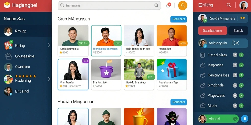 Tampilan antarmuka yang modern dan menarik.