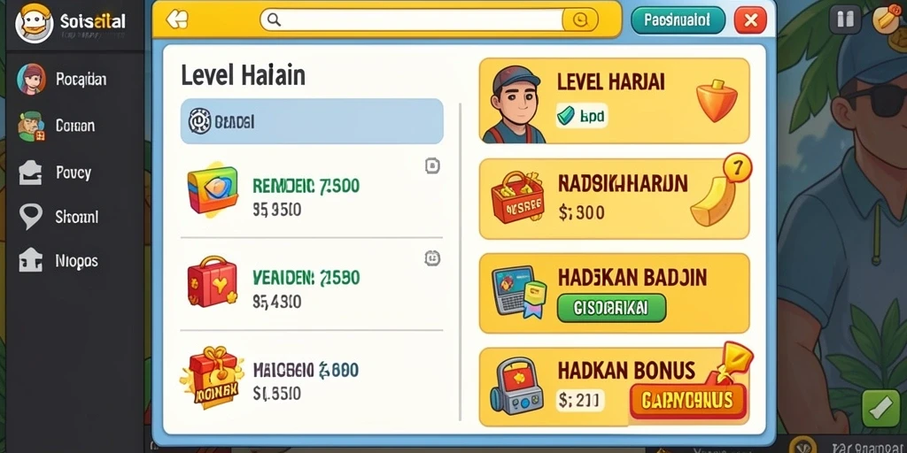 Tampilan awal aplikasi PAUS188 yang menarik.