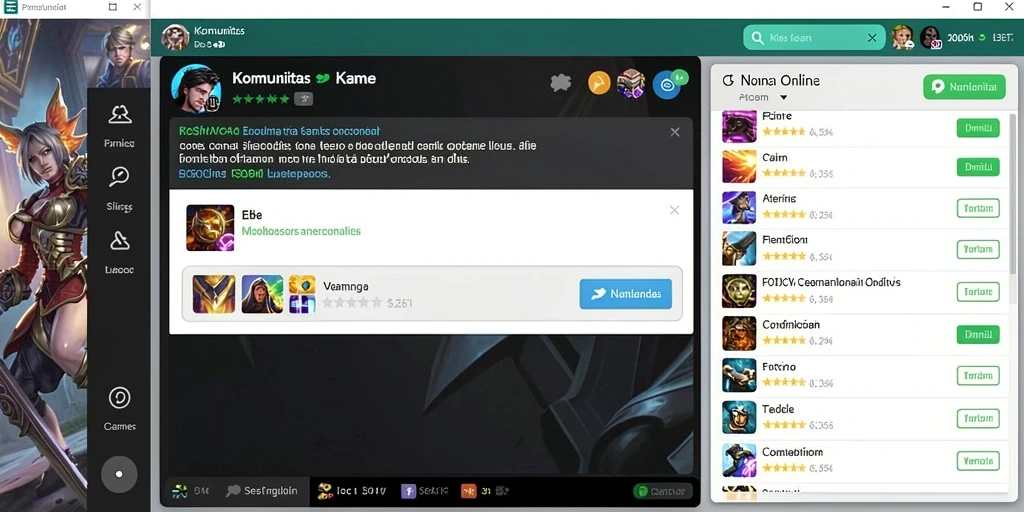 Tampilkan antarmuka utama game yang menarik.