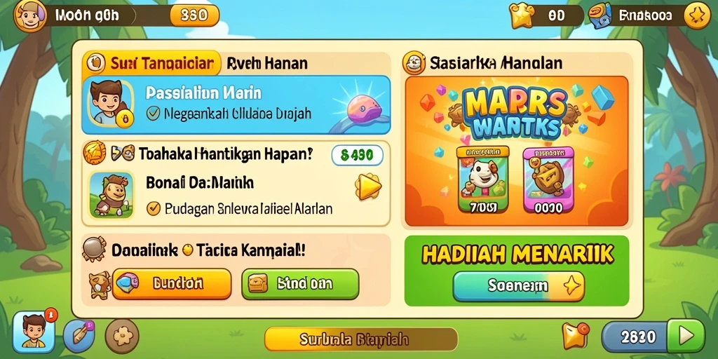 Tampilan awal yang menarik dan interaktif.