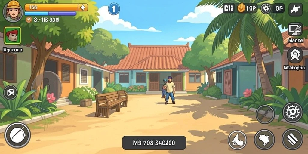 Tampilan awal game dengan pilihan tema menarik.